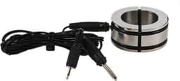 Rimba Electro Sex Ball Stretcher/cockring RVS bi-polair — thumbnail 1