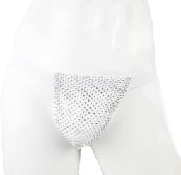 BamBella® Slip doorzichtig voor mannen - XXL - string steentjes gaten Erotische Sexy Lingerie Heren - mannen ondergoed — thumbnail 1