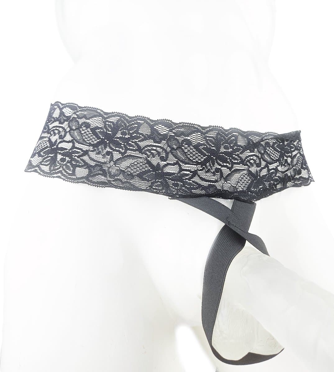 BamBella® Slip open kruis kant voor mannen - S/M - strap cock ring doorzichtig Erotische Sexy Lingerie Heren - Zwart mannen ondergoed slip — afbeelding 1