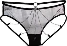 Luxe transparante bdsm ketting slip - Vrouwen string - Kruisloos - Erotische vrouwen ondergoed - Sexy lingerie - One size — thumbnail 3