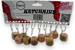 Sleutelhanger Met Seks Dobbelsteen 10 Stuks Met Display — thumbnail 4