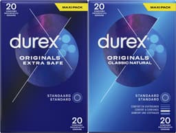 Durex - 40 Condooms voor Comfort en Vertrouwen - Classic Natural 20st - Extra Safe 20st - Voordeelverpakking — thumbnail 7