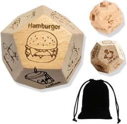 Houten Dobbelstenen Set - Koppel Spel - Avond Plezier - 3 Stuks - Niet Gespecificeerd - Natuurlijk Hout — thumbnail 1