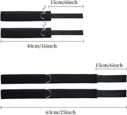RONN® Benenspreider bdsm - Seksspeeltjes voor Koppel – Erotiek Toys - Sex Sling – Love Swing – Zwart - 16cm x 10cm x 6cm — thumbnail 6