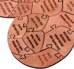 Hartpuzzeldoos - Romantische Doos - Cadeau Geven - 20 Redenen Klaar - Niet gespecificeerd - Houtkleur — thumbnail 3
