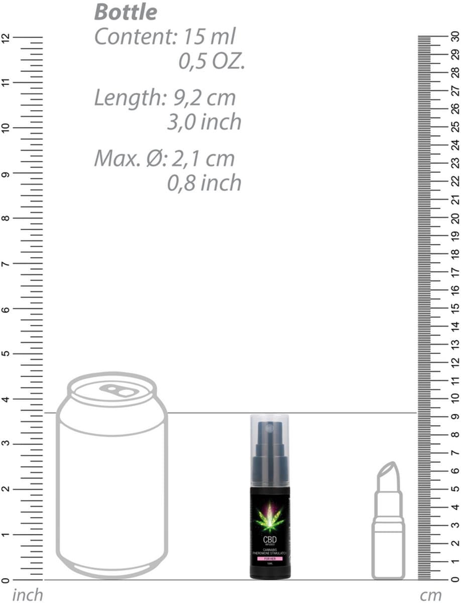 Pharmquests by Shots - CBD Cannabis Pheromone Stimulator For Her - 0.5 fl oz / 15 ml — afbeelding 1