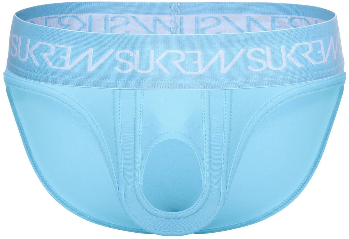 SUKREW U-Style Brief Breeze Blue - MAAT XL - Erotisch Heren Ondergoed - Slip voor Man - Sexy mannen Slip — afbeelding 1