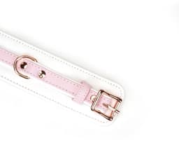 Liebe Seele - Fairy - Leren Enkelboeien - Rosé-Gouden Hardware - Roze/Wit — thumbnail 3