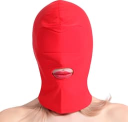 Banoch - Mask/1 hole Red - Spandex Masker - BDSM - Rood — thumbnail 3
