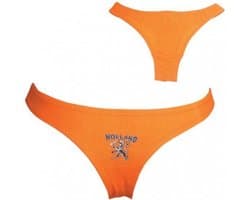 Damesstring - Slip - EK/WK Voetbal - Oranje - maat L