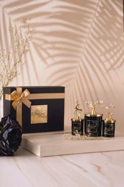 Geurkaarsen Gift Set voor Vrouwen - 3-delige Vanille Geurkaarsen in Elegante Verpakking — thumbnail 1