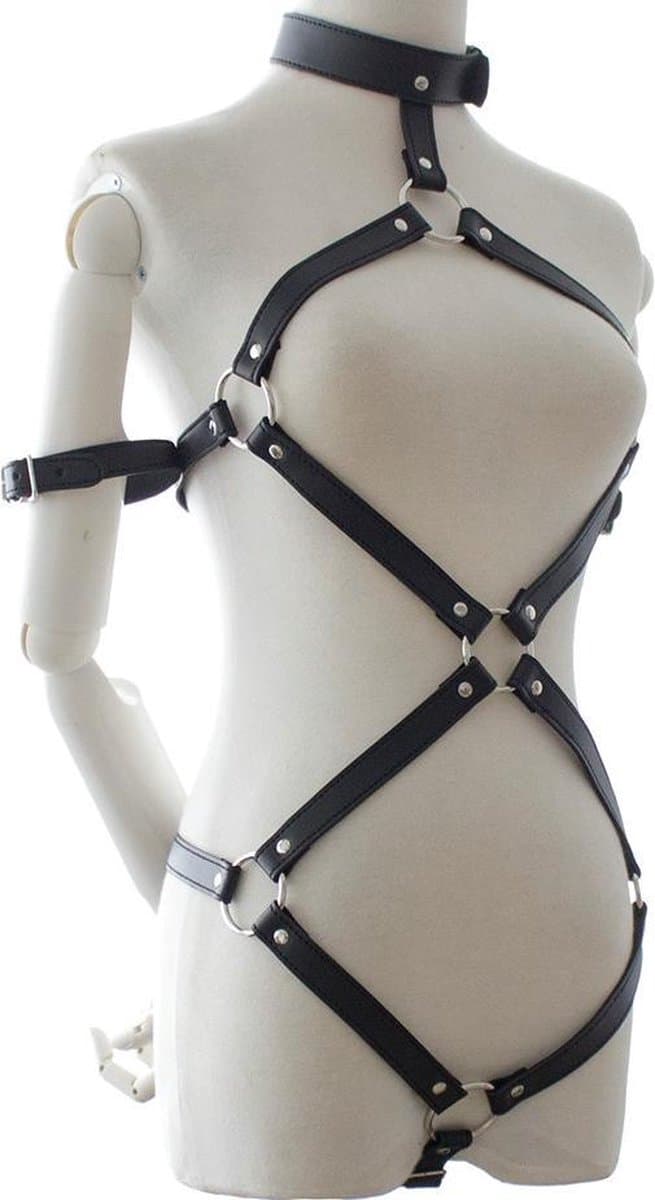 Banoch | Bondage Elegant Body - Harness -Zwart bondage harnas — afbeelding 1