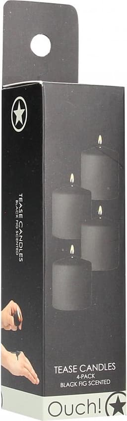Ouch! by Shots - Tease Candles - Disobedient - 4 Pieces - Black — thumbnail 2