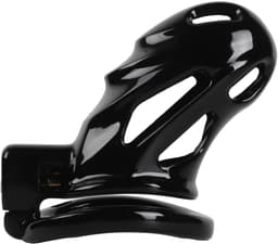 Banoch | Peniskooi aluminium zwart | 3 ringen | 45 mm, 50 mm & 55 mm | chastity cage voor mannen — thumbnail 12