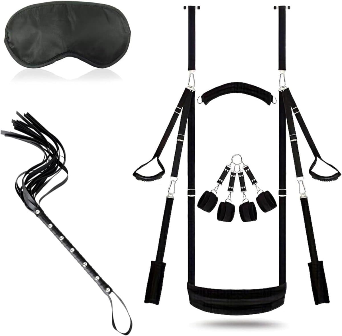 VIN® Sex Schommel - Sex Swing Extra Stevig – Seksschommel – Seksspeeltjes voor Koppel – Seks Schommel BDSM – Erotiek Toys - Sex Sling – Love Swing – Discreet Verpakt - Zwart — afbeelding 1