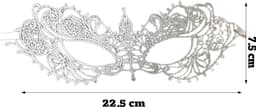 Puntige Kant Masker Mode Vrouwelijk Gezichtsmaske voor Feest Kostuum Bal (Goud) — thumbnail 4