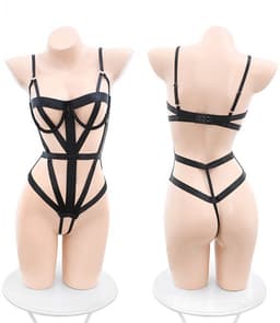 Oneay Sexy Lingerie Set Vrouwen – Kant Body Bodysuit Nachtkleding – Verleidelijke Lingerie Outfit – Zwart One Size — thumbnail 1