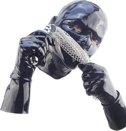 BNDGx® -100% Latex Masker Volledig - Anoniem Man Erotiek - Extreme BDSM Rollenspel kleding — thumbnail 4