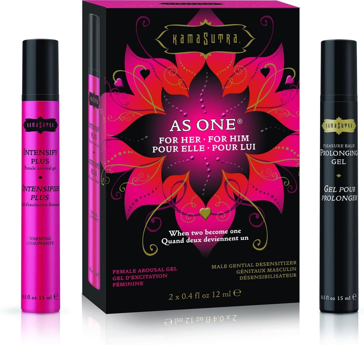 Kamasutra - As One Intensify Plus - Verwarmend & Orgasmevertragend - Voor hem & haar - 2 x 12 ml — afbeelding 1