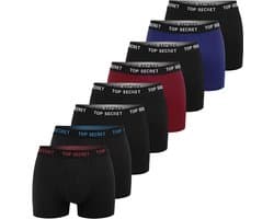 Top Secret Serie - Heren Boxershorts - Katoen - 8 Stuks - XXL