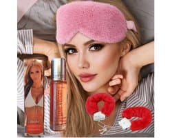 Aantrekkende Pheromone Parfum to seduce men Giftset for women - Romantische playful Gift set – Perfect Valentijn & Jubileum Cadeau | Pheromone Parfum, Fluffy Handboeien & Sleeping Oogmasker