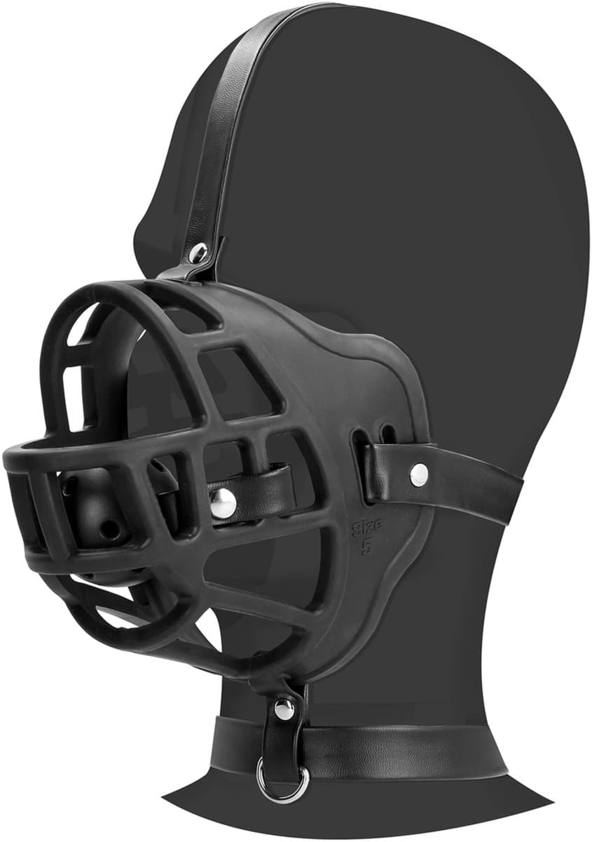 Muilezel met Verwijderbare Ball Gag - Zwart — afbeelding 1