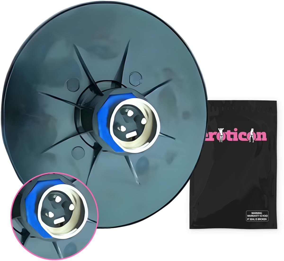 Eroticon - 3XLR naar Suction Cup Zuignap Verloopstuk - Voor Eroticon Sex Machine - Seksmachine - Neukmachine - Corrector — afbeelding 1