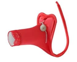 BamBella ® - Penis sleeve string zonder bandjes - maat Onesize - Sexy erotische heren onderbroek Rood mannen rollenspel valentijnsdag