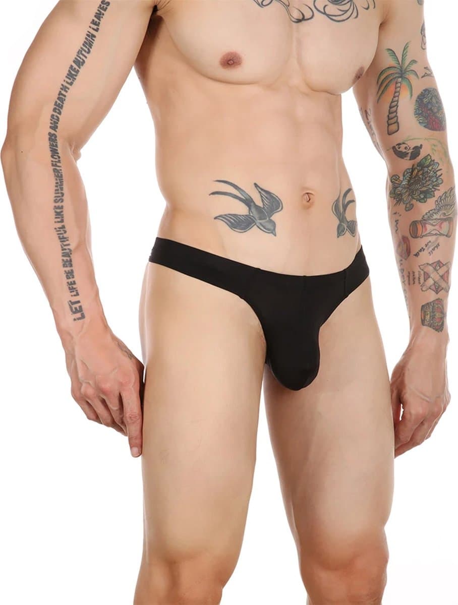 Tanga-Heren-Zwart-Sexy-Kwaliteit-Erotisch-Opwindend-Goedkoop — afbeelding 1