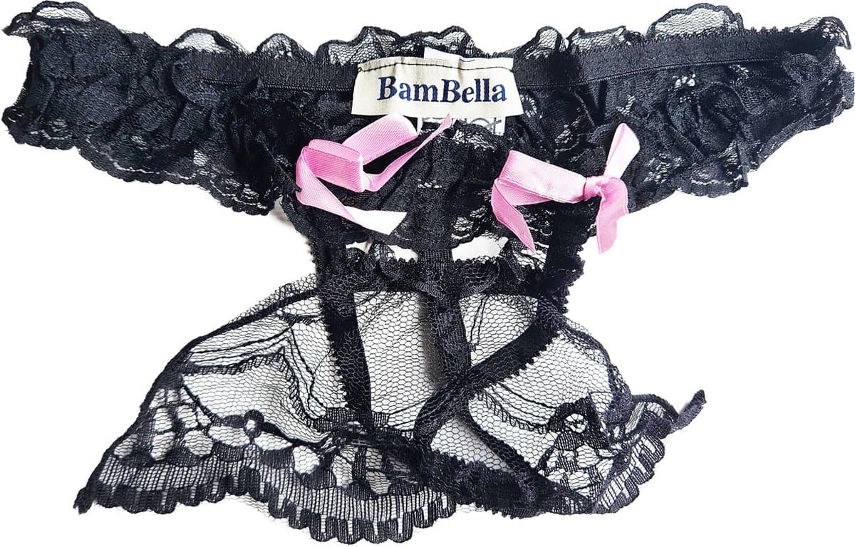 BamBella ® - String Kruisloos Kant - One size - Sexy Roze Erotische onderbroek Heren — afbeelding 1