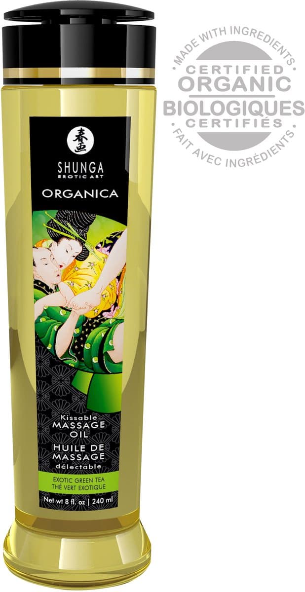 Shunga - Massage Olie Organica Exotische Groene Thee — afbeelding 1