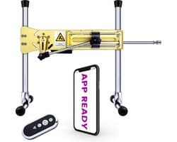 Pro 1 Premium Seksmachine 2.0 Smart App met dildo en afstandsbediening Goud