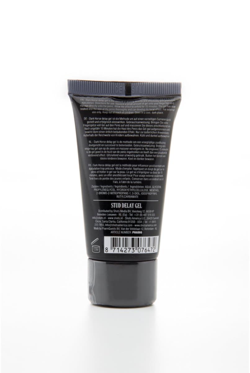 Shots Pharmquests delay spray/gel Dark Horse Delay Gel 50 ml — afbeelding 1
