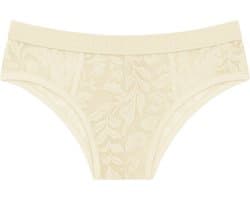 MODUS VIVENDI Floral Lace Classic Brief Ivory - MAAT S - Erotisch Heren Ondergoed - Slip voor Man - Sexy mannen Slip