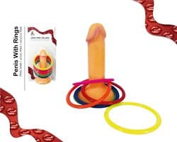 Power Escorts - Penis Game - Penis met Hoepels - incl 6 hoepels
