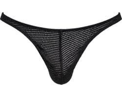 Barcode Berlin Thong Lor Black - MAAT XL - Erotisch Heren Ondergoed - String voor Man - Sexy mannen String