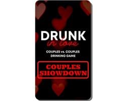 Nooitmeersaai Drunk in Love - kaartspel voor koppels - 125 kaarten - inclusief opbergdoosje