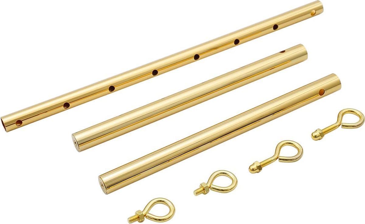Banoch | Spreidstang verstelbaar + hoes | 50 cm - 80 cm goud | spreader bar bondage — afbeelding 1