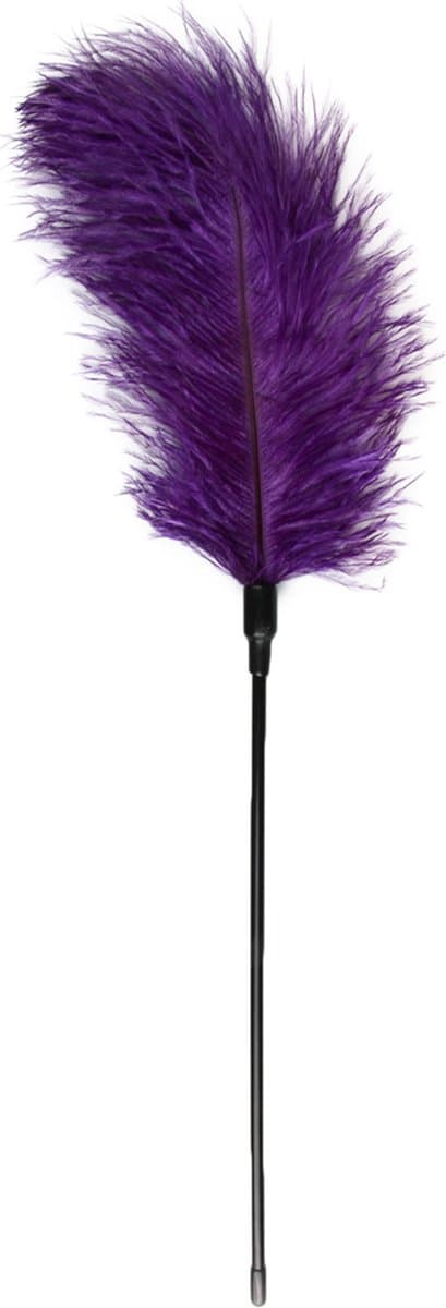 EasyToys - Paarse, Lange Kietelaar met Veren - Tickler - BDSM - Sex Toys voor Vrouwen en Mannen - Paars — afbeelding 1