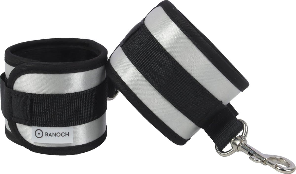 Banoch | Cuffs Grey | Comfortabele en zachte handboeien | soft bondage — afbeelding 1