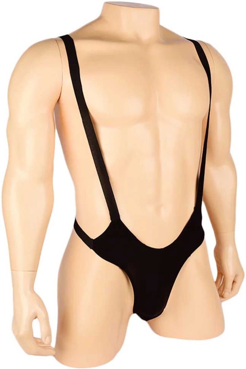 Erotische mankini lingerie - Heren bodysuit - Club kleding - Jarretel - Jockstrap - Backless - Sexy — afbeelding 1