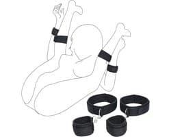 Quvo® Benenspreider bdsm - Seksspeeltjes voor Koppel – Erotiek Toys - Sex Sling – Love Swing – Discreet Verpakt – Zwart- 16cm x 10cm x 5 cm; 170 g