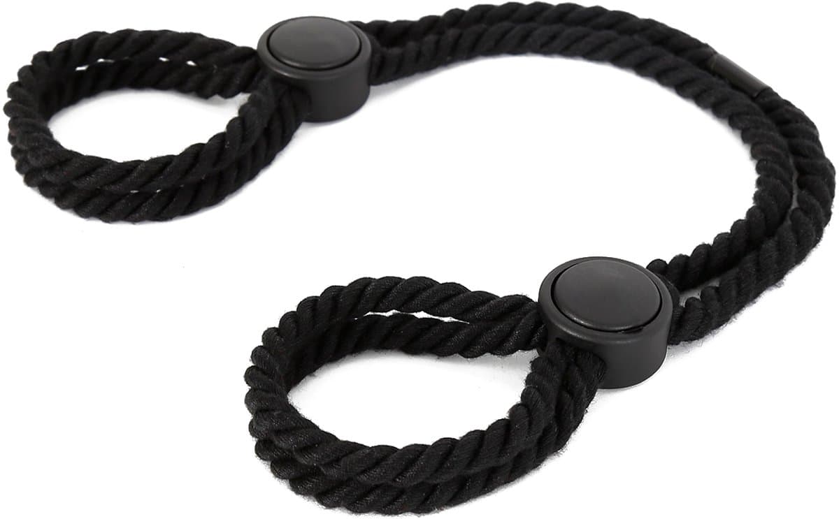 Smart Moves - Touw Handboeien - Japanse Bondage Handboeien - Shibari - Zwart — afbeelding 1