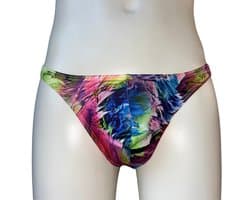 LekkerStout Slim Fit String - Multi Color - Sexy Herenondergoed | XL | ( LS113 )