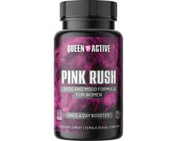 Queen Active Pink Rush | Libido pillen voor vrouwen | Lust & stemming | Vrouwelijke vitaliteit support | Voedingssupplement | 60 vegan capsules