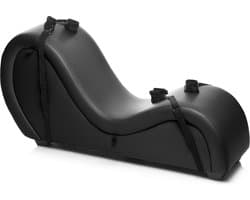 Kinky Seks Sofa Met Boeien en Positie Kussens - Zwart