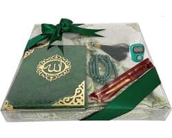 Islamitisch Geschenkset Mann: Gebedskleed, Tasbih en Smiley Boek - Cadeau voor Ramadan, Eid, Haj