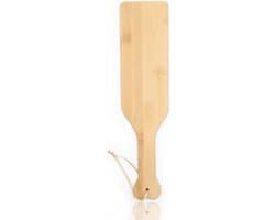 Nooitmeersaai - Houten brede paddle met koord - 42 cm