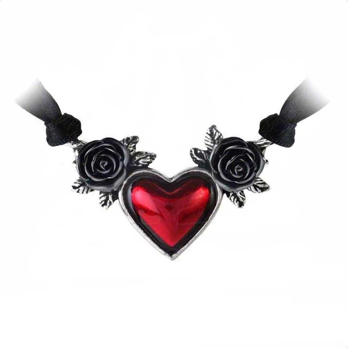 Alchemy Gothic Blood Heart Choker standaard Staal - — afbeelding 1