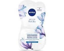 NIVEA Essentials Verfrissend Hydraterend Masker - 2 x 7,5 ml - Gezichtsmasker